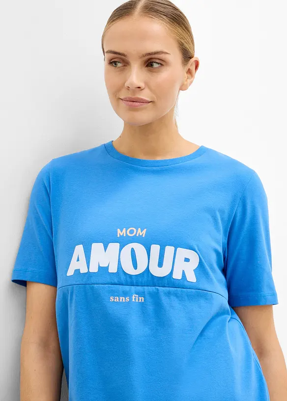 2-in-1 Umstands- und Stillshirt aus Bio-Baumwolle, bonprix