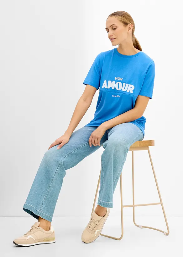 2-in-1 Umstands- und Stillshirt aus Bio-Baumwolle, bonprix
