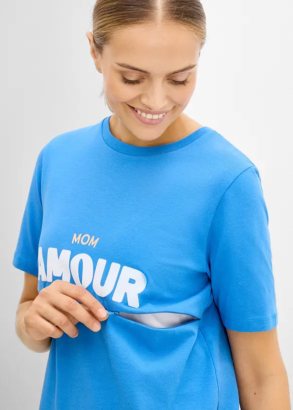 2-in-1 Umstands- und Stillshirt aus Bio-Baumwolle, bonprix