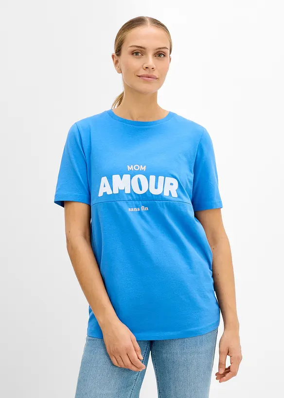 2-in-1 Umstands- und Stillshirt aus Bio-Baumwolle, bonprix
