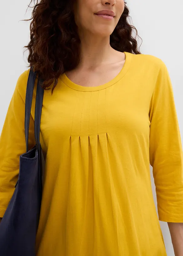 T-shirt long 100% coton, bonprix