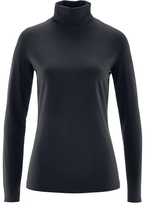 T-shirt manches longues en coton extensible, bonprix
