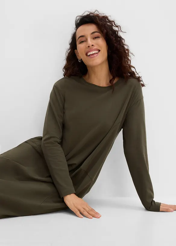 Robe en jersey, coupe ovo&iuml;de, bonprix