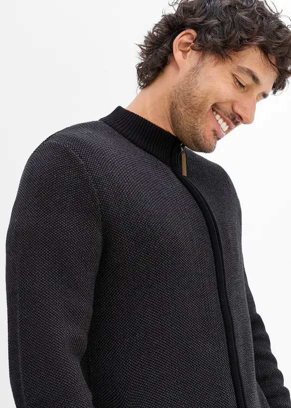 Gilet en grosse maille 100% coton, bonprix