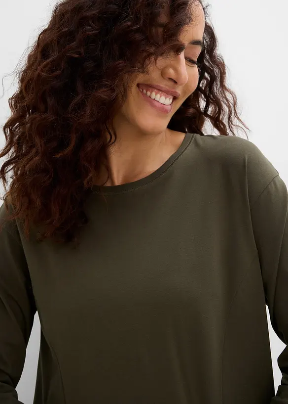 Robe en jersey, coupe ovo&iuml;de, bonprix