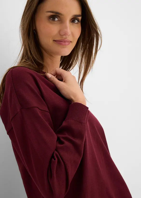 Oversize-Pullover aus Viskose- mix, bonprix