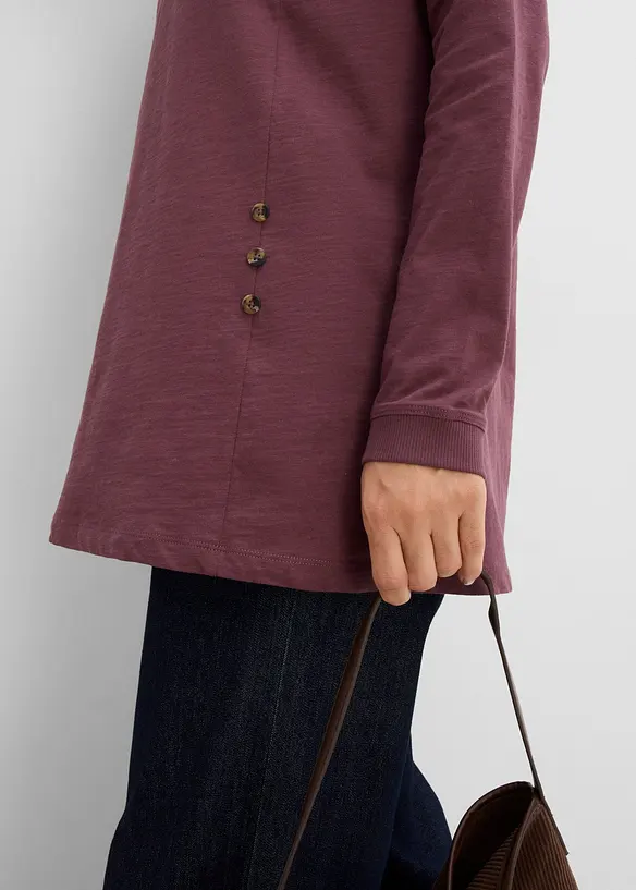 Longshirt aus reiner Baumwolle, bonprix