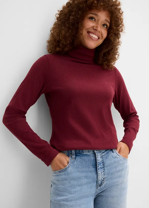 Pull chaud &agrave; col roul&eacute;, bonprix