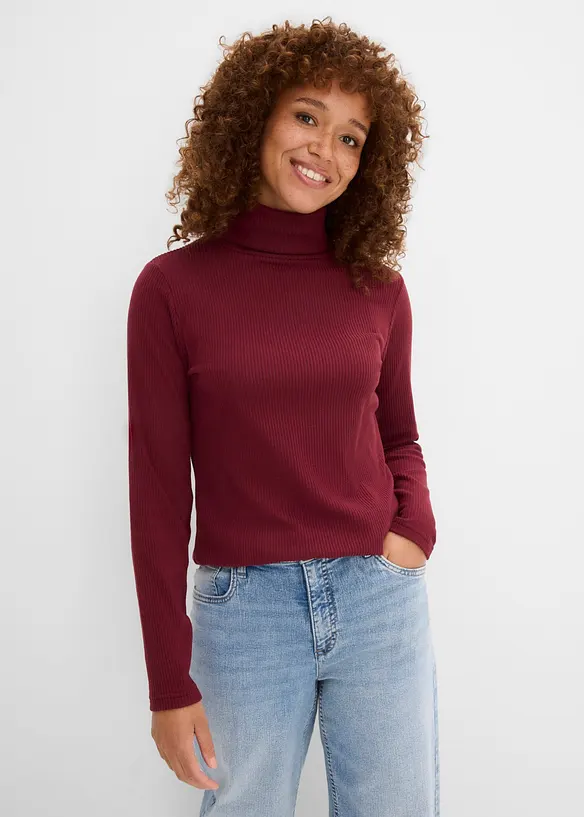 Pull chaud &agrave; col roul&eacute;, bonprix