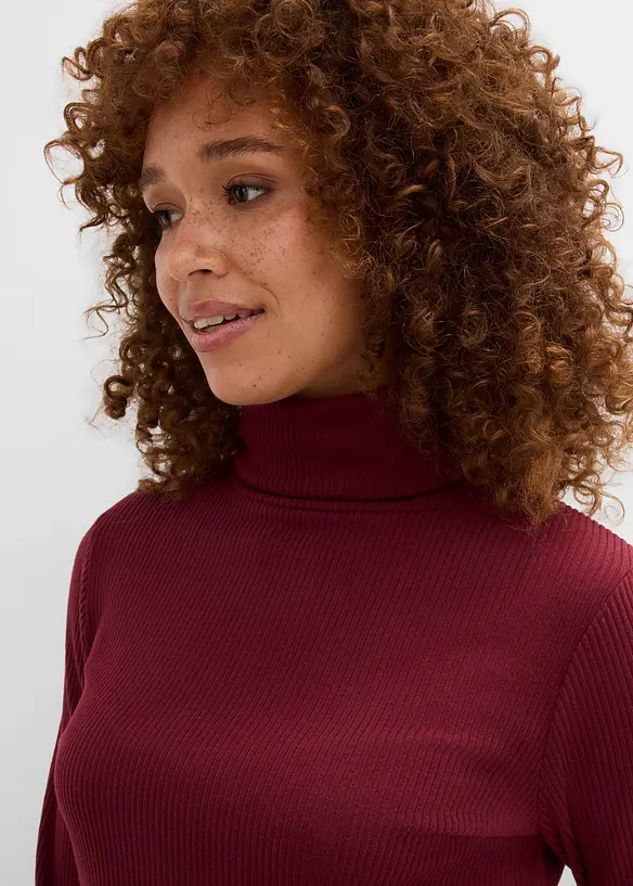 Pull chaud &agrave; col roul&eacute;, bonprix