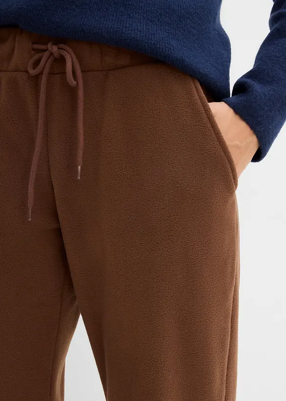 Pantalon en polaire &agrave; taille &eacute;lastiqu&eacute;e, bonprix