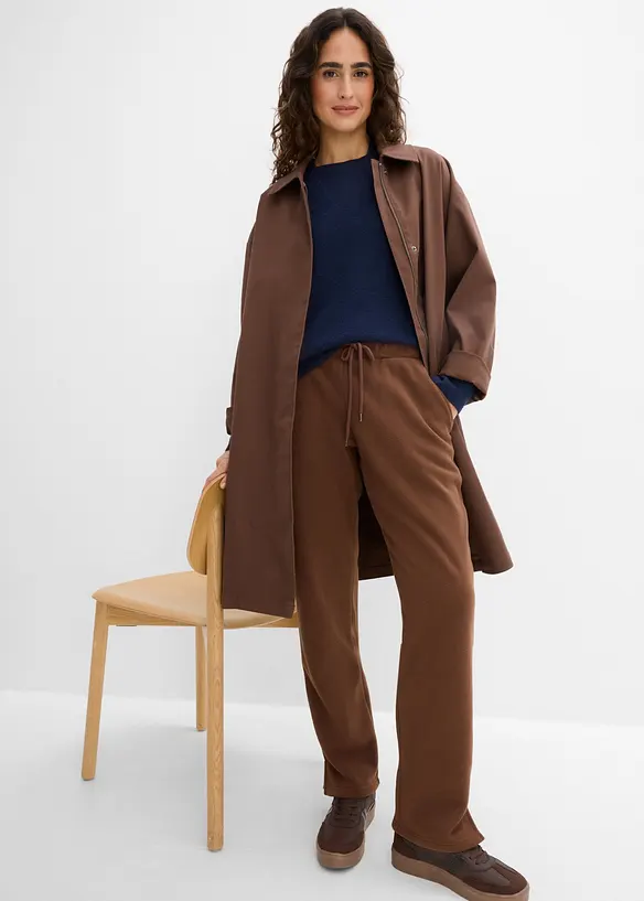 Pantalon en polaire &agrave; taille &eacute;lastiqu&eacute;e, bonprix