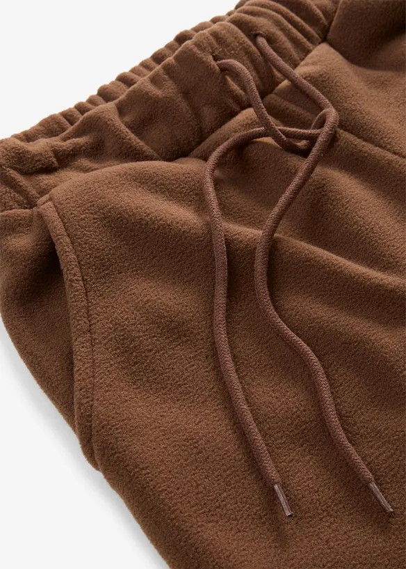 Pantalon en polaire &agrave; taille &eacute;lastiqu&eacute;e, bonprix
