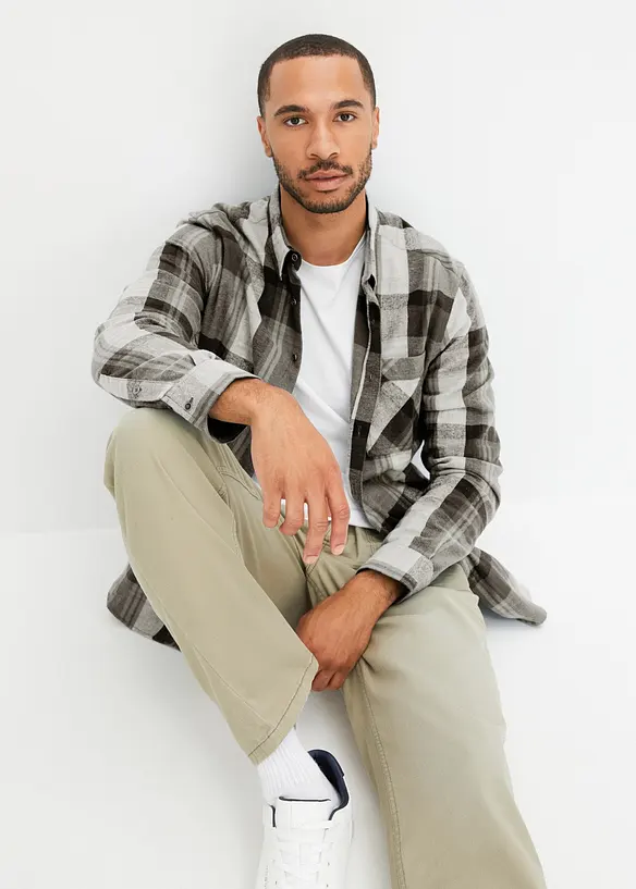 Chemise en flanelle 100% coton, bonprix