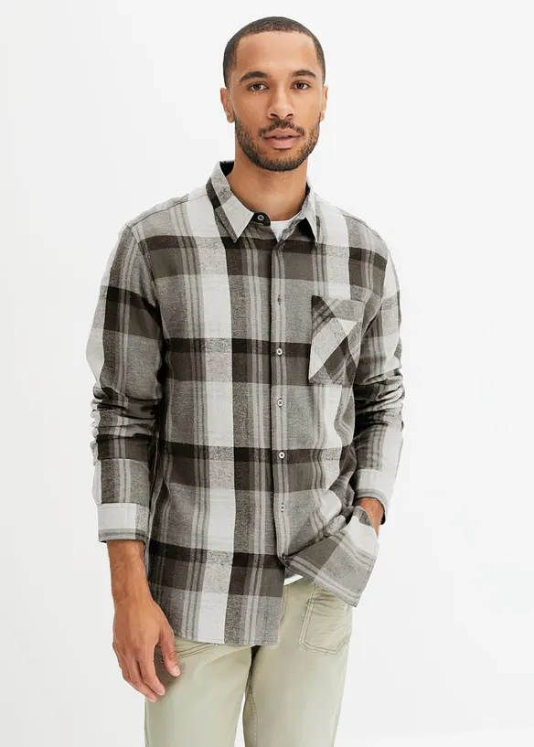 Chemise en flanelle 100% coton, bonprix