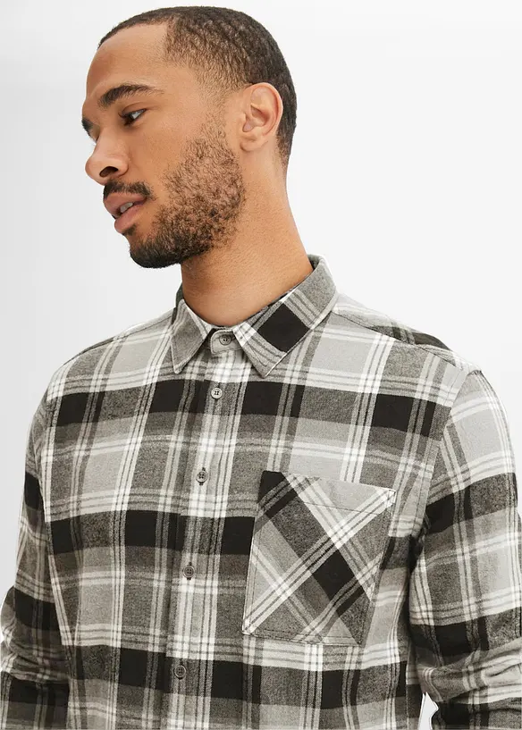 Chemise en flanelle 100% coton, bonprix