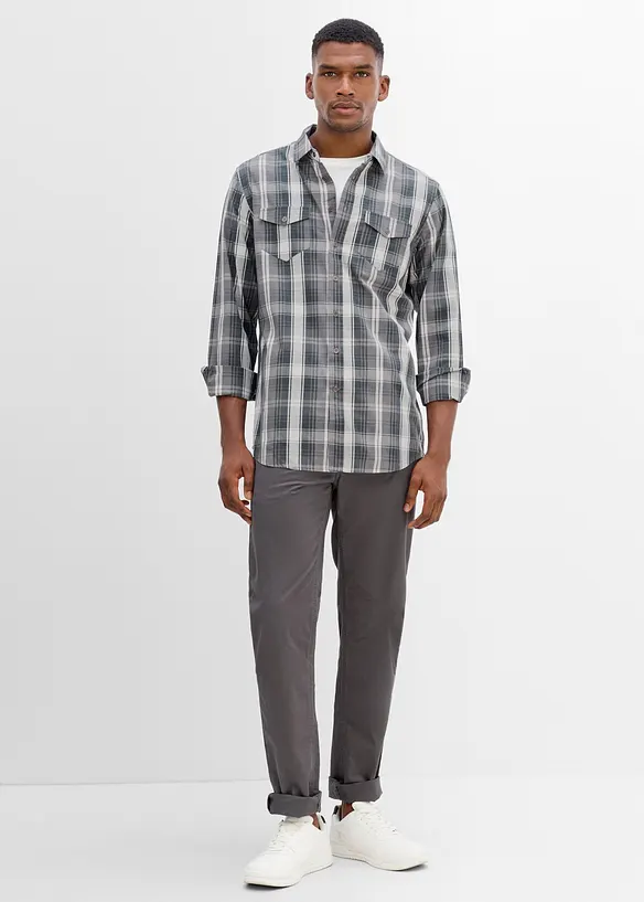 Chemise manches longues coupe confort, bonprix