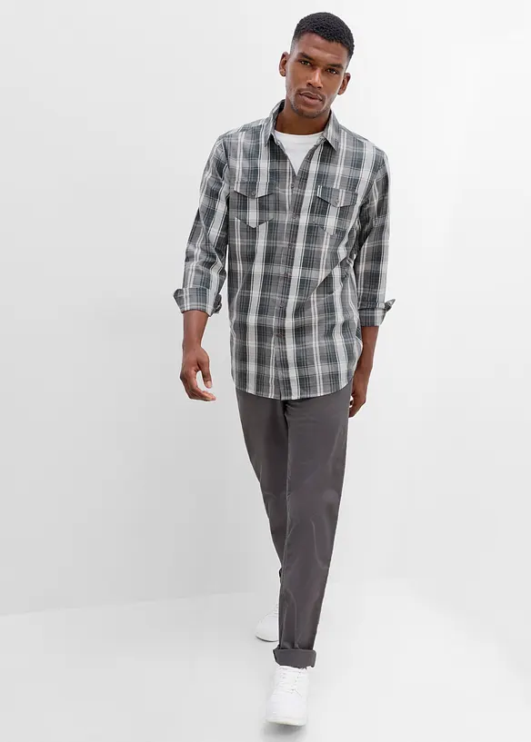 Chemise manches longues coupe confort, bonprix