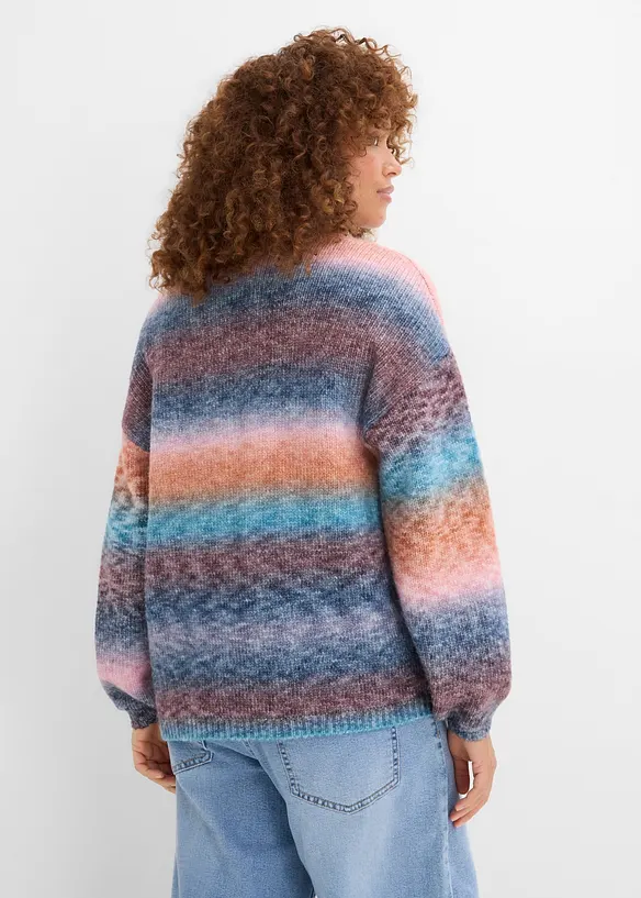 Grobstrickjacke aus weichem Woll-Mix, bonprix