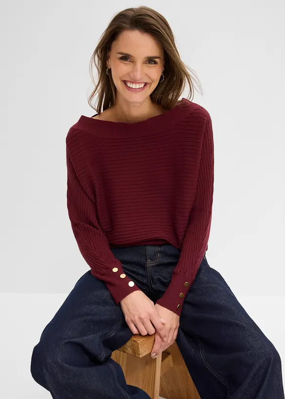 Feinstrickpullover aus Viskose-Mix, bonprix
