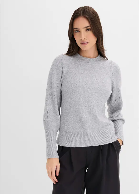 Pullover mit Ajourmuster, bonprix