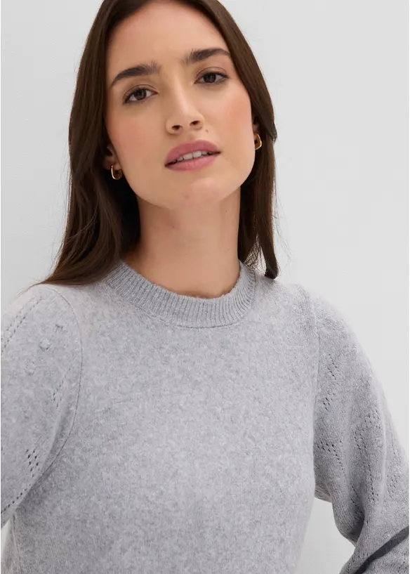 Pullover mit Ajourmuster, bonprix