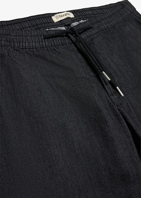 Jean l&eacute;ger Regular Fit &agrave; taille &eacute;lastiqu&eacute;e, droit, bonprix