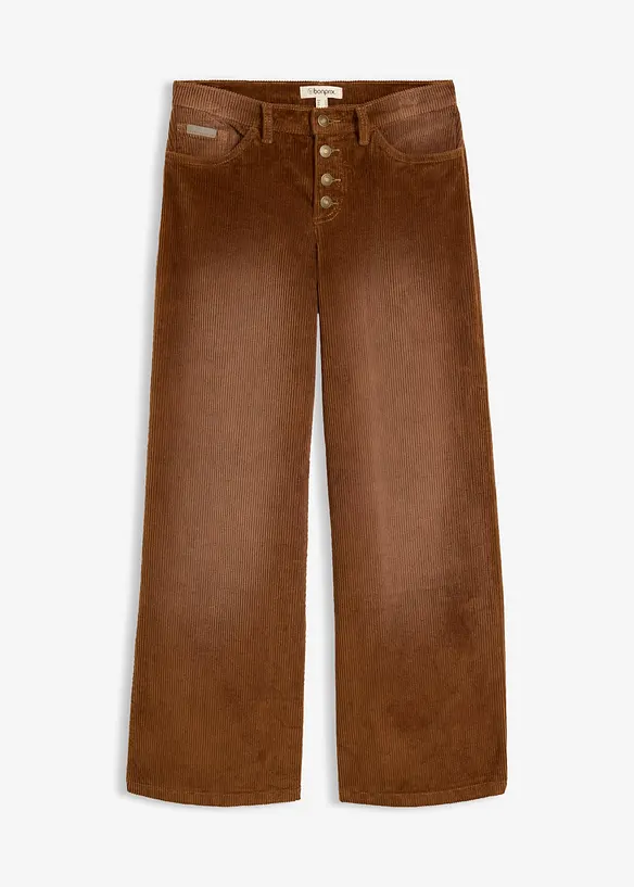 Cordhose aus elastischem Baumwoll-Mix, bonprix