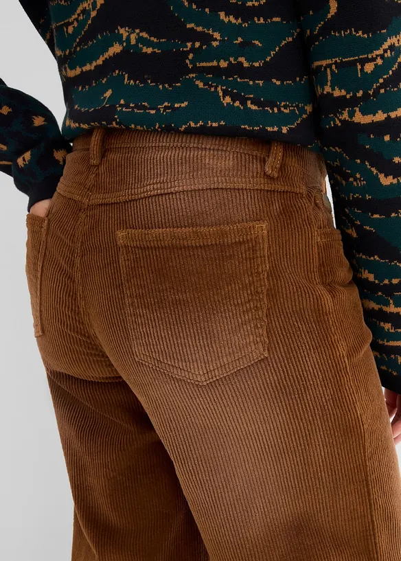 Cordhose aus elastischem Baumwoll-Mix, bonprix