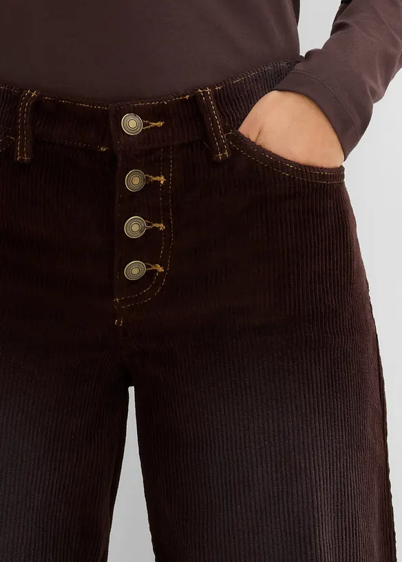 Cordhose aus elastischem Baumwoll-Mix, bonprix