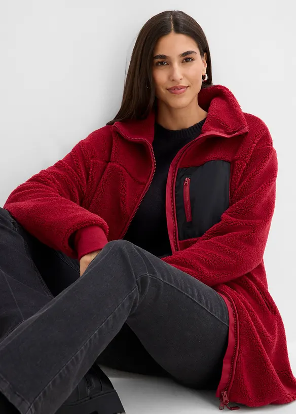 Veste en polaire peluche, bonprix