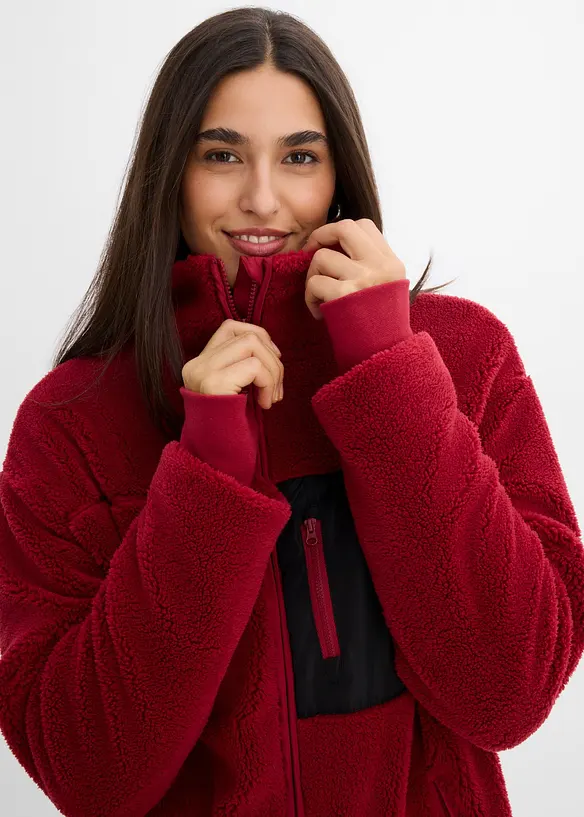 Veste en polaire peluche, bonprix