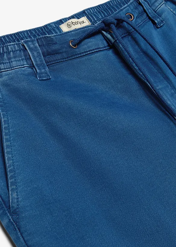 Jean jogger &agrave; taille &eacute;lastiqu&eacute;e regular, fusel&eacute;, bonprix