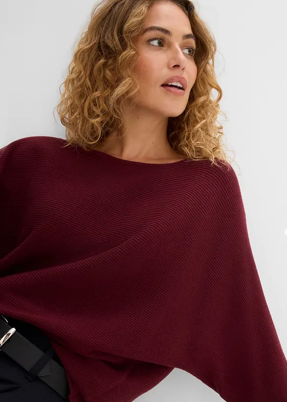 Pull c&ocirc;tel&eacute; oversize, bonprix