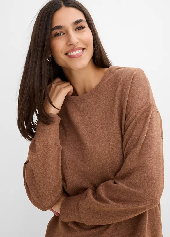 Sweat en coton m&eacute;lang&eacute;, bonprix