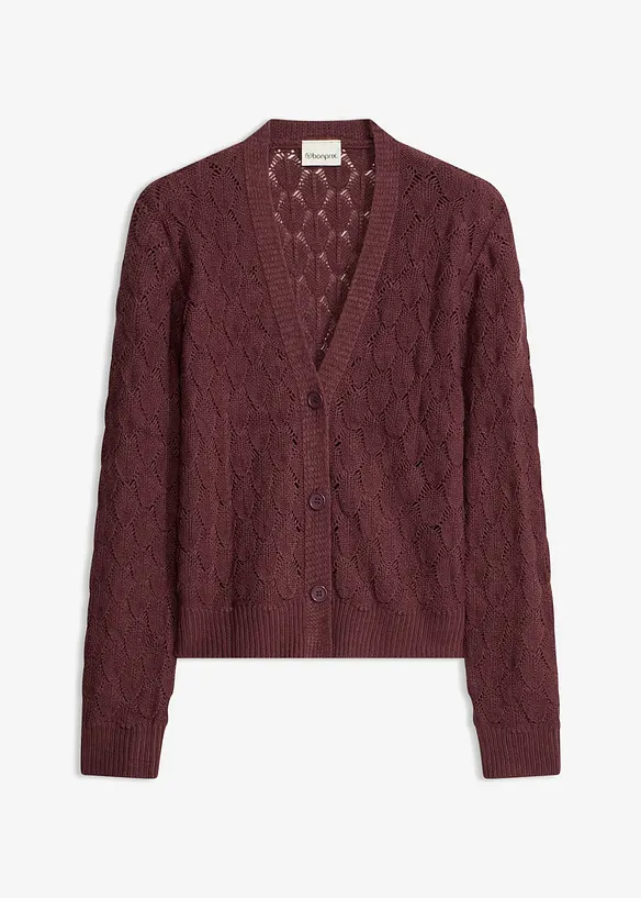 Ajour-Strickjacke, bonprix