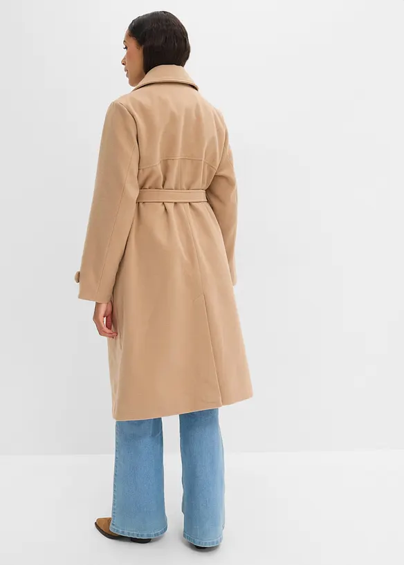 Winter-Trenchcoat in Wolloptik, bonprix