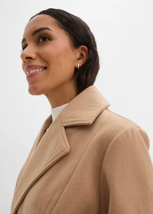 Winter-Trenchcoat in Wolloptik, bonprix