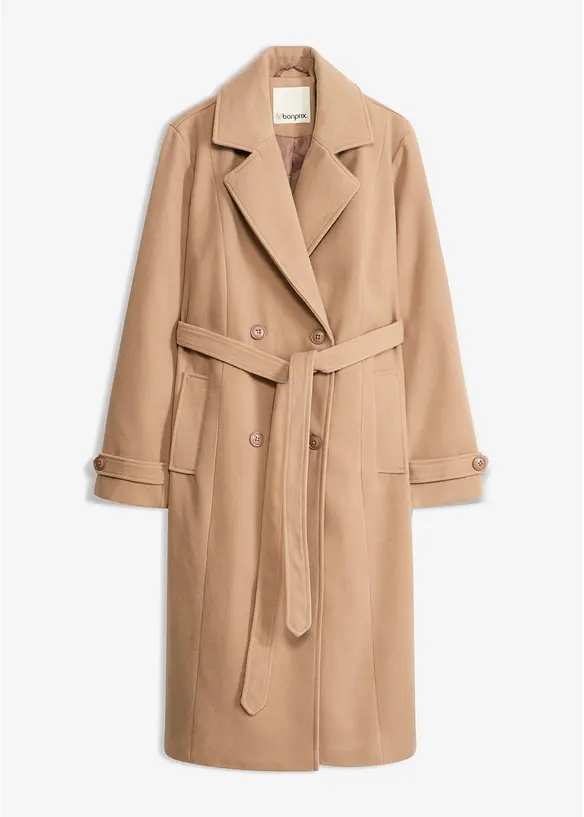 Winter-Trenchcoat in Wolloptik, bonprix