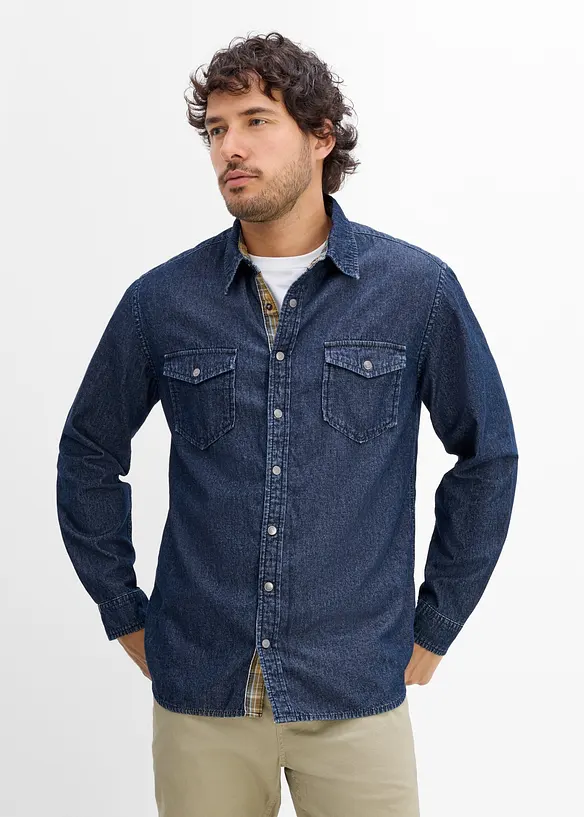 Chemise en jean 100% coton, bonprix