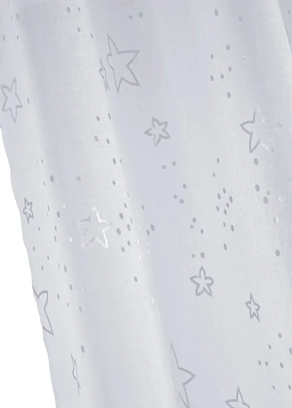Voilage avec &eacute;toiles brillantes (1 pce), bonprix