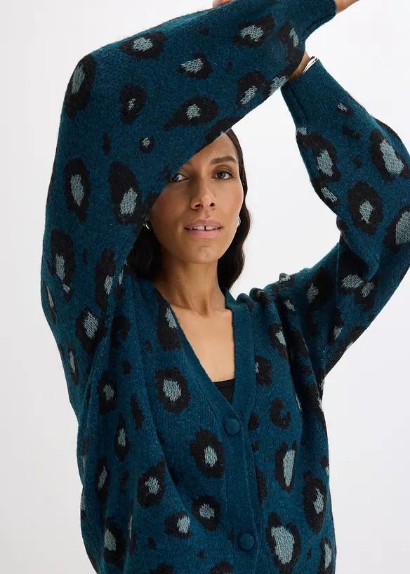 Strickjacke mit Jacquardmuster, bonprix