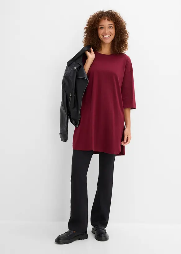 T-shirt long oversize 100% coton, bonprix