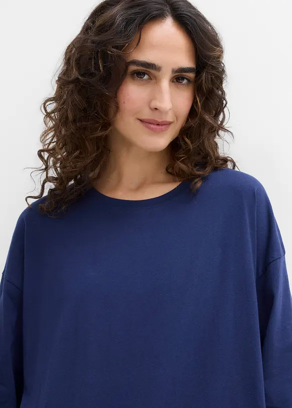 Oversize-Longshirt aus reiner Bio-Baumwolle, bonprix