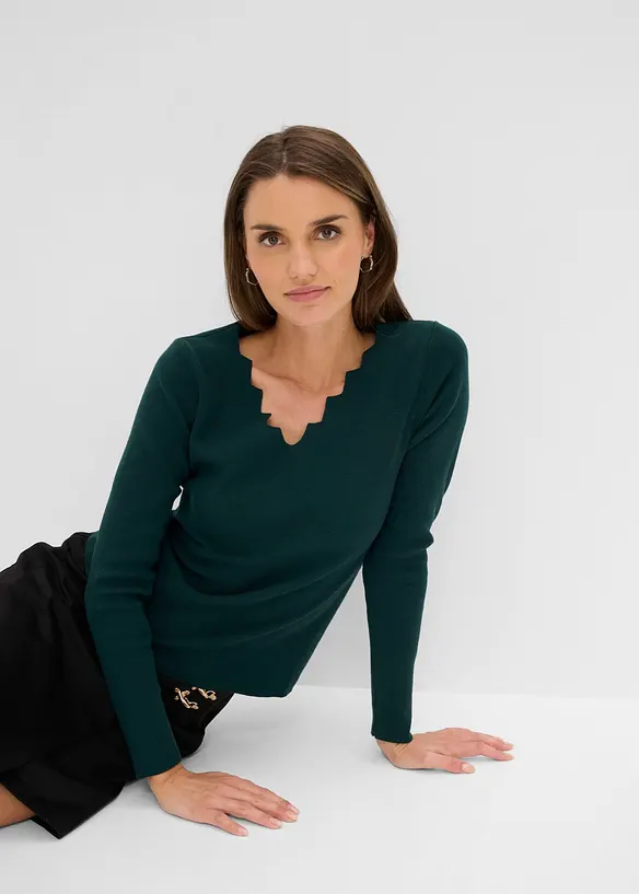 Feinstrickpullover aus weichem Viskose-Mix, bonprix