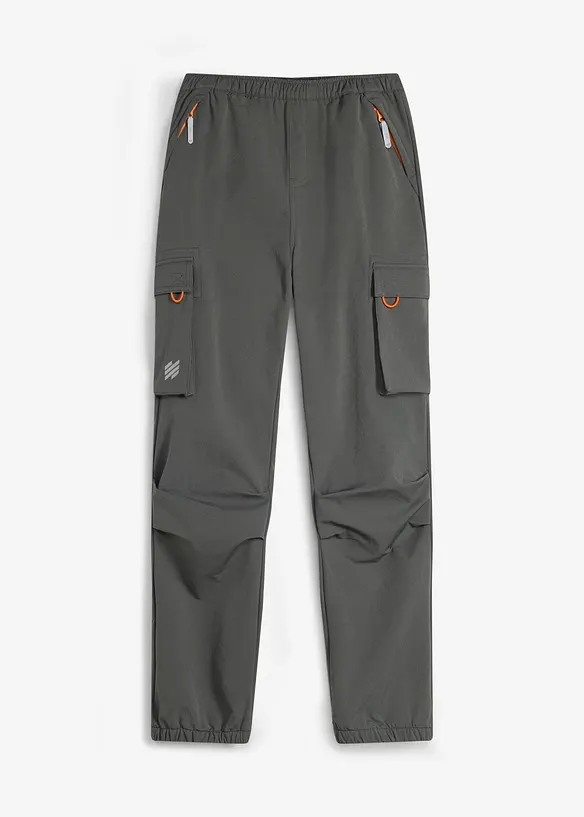 Stretch-Softshell-Cargohose mit Weitenverstellung, wasserabweisend, bonprix
