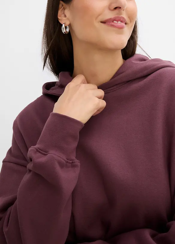 Sweat &agrave; capuche 100% coton, bonprix