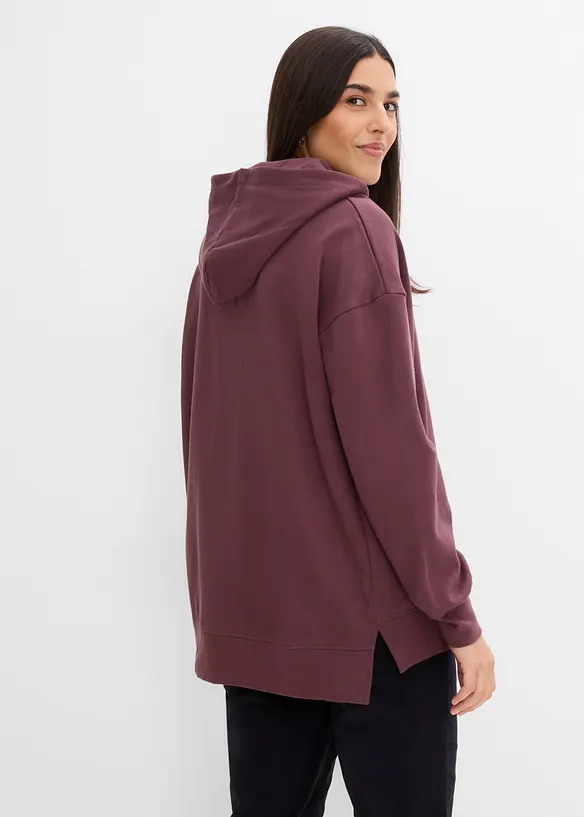 Sweat &agrave; capuche 100% coton, bonprix