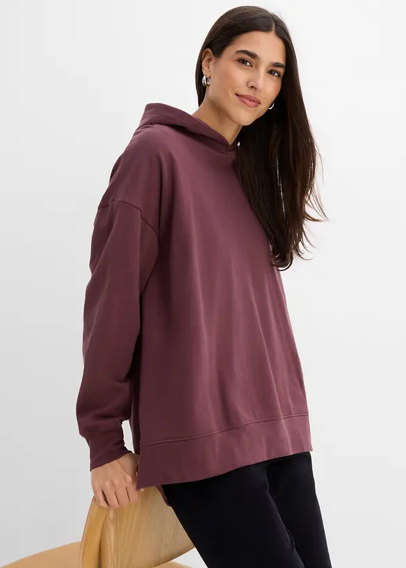 Sweat &agrave; capuche 100% coton, bonprix