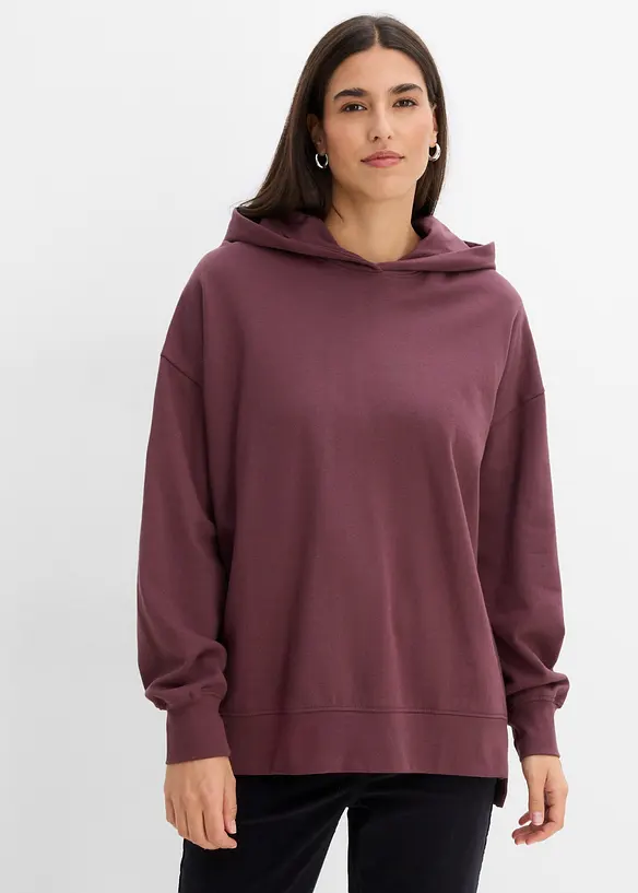 Sweat &agrave; capuche 100% coton, bonprix
